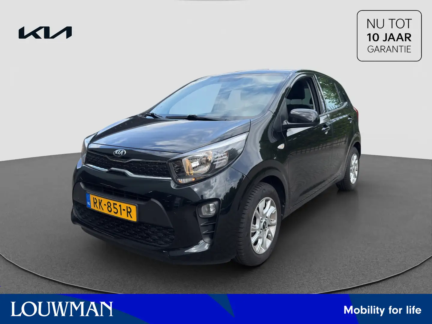 Kia Picanto 1.0 CVVT ComfortPlusLine Navigator Zwart - 1