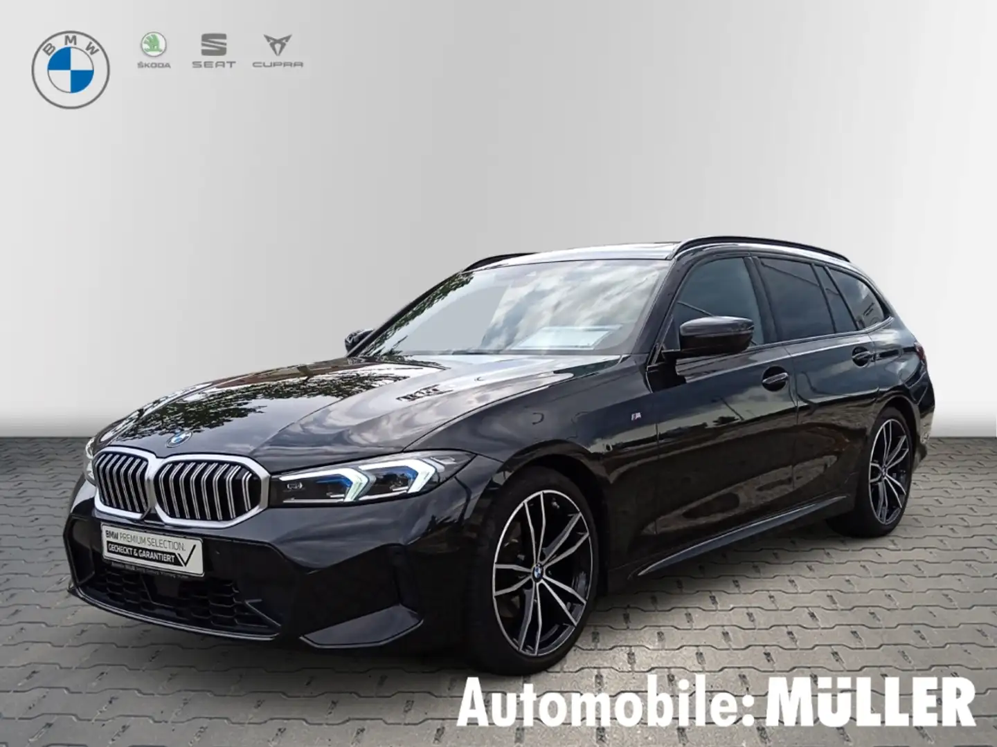 BMW 320 d M Sport Touring Park-Assistent Sportpaket HUD El Schwarz - 1