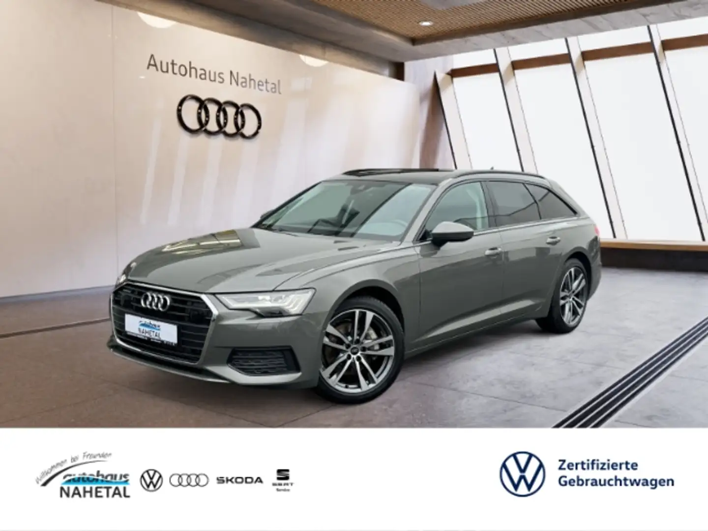 Audi A6 Avant 45 TFSI qu. HD-MATRIX LED NAVI+ 19'' AHK PAN Grau - 1