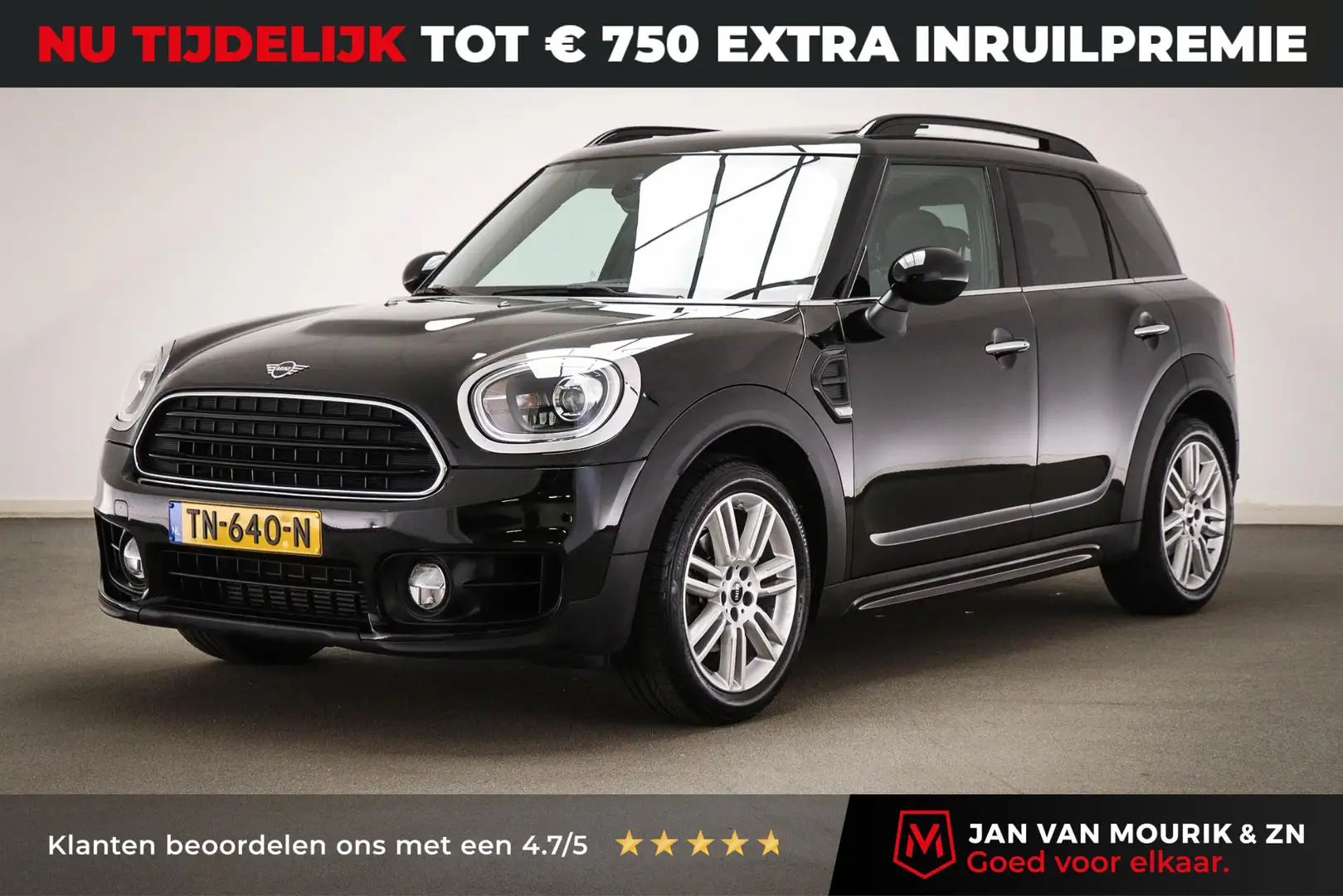 MINI Cooper Countryman Mini 1.5 Chili | PANORAMADAK | HALF LEDER | APPLE Zwart - 1