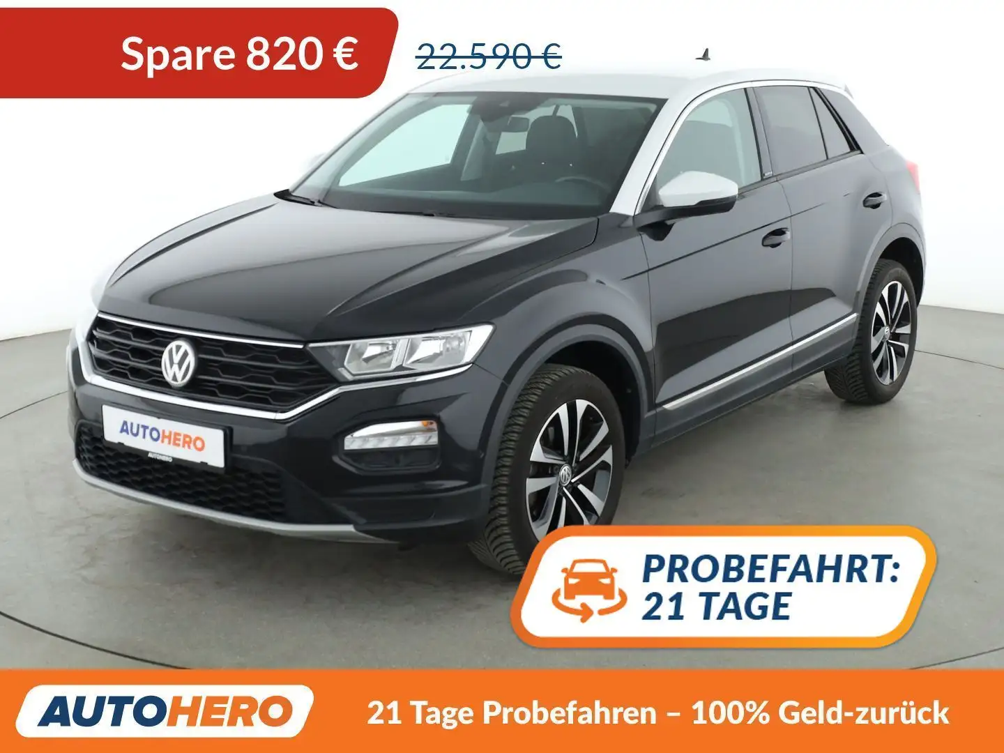 Volkswagen T-Roc 1.5 TSI ACT IQ.DRIVE Aut.*ACC*CAM*SHZ* Schwarz - 1