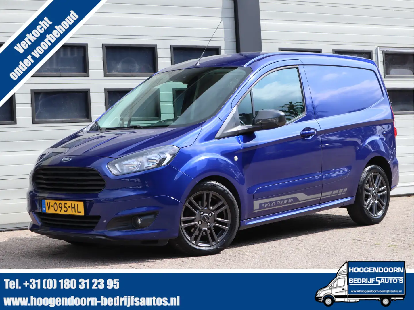 Ford Transit Courier 1.5 TDCI 95pk Euro 6 Sport - Camera - Airco Blauw - 1