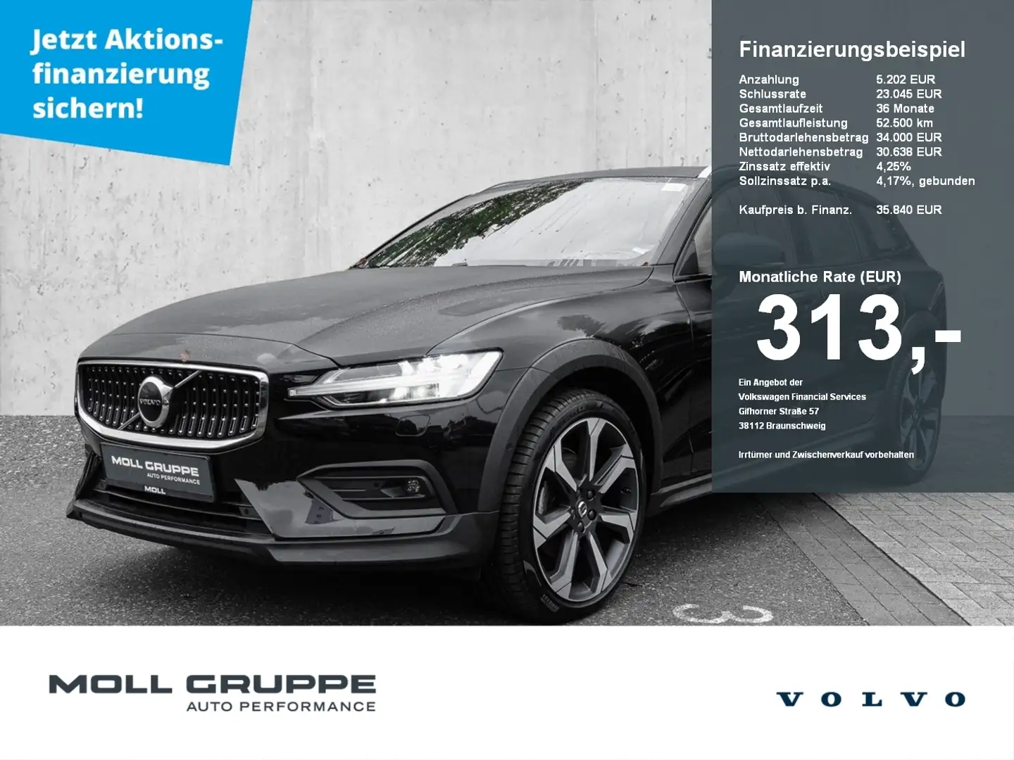 Volvo V60 Cross Country B4 AWD Plus 4xSHZ  AHK Harman/Kardon Schwarz - 1