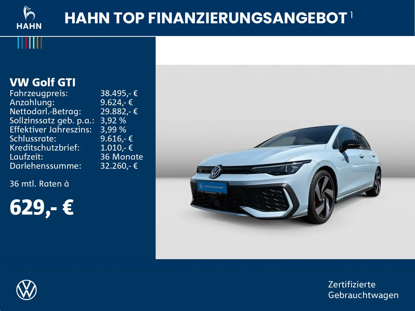 Volkswagen Golf GTI Golf VIII GTI 2.0TSI ACC Cam LED Navi AppConnect Blau - 2