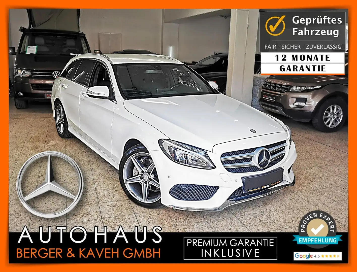 Mercedes-Benz C 200 C200 AUT | AMG-LINE | LED + [12M. GARANTIE] Blanc - 1