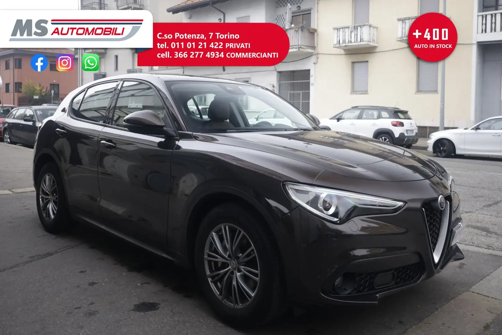 Alfa Romeo Stelvio Alfa Romeo Stelvio 2.2 Turbodiesel 150 CV AT8 RWD Bruin - 1