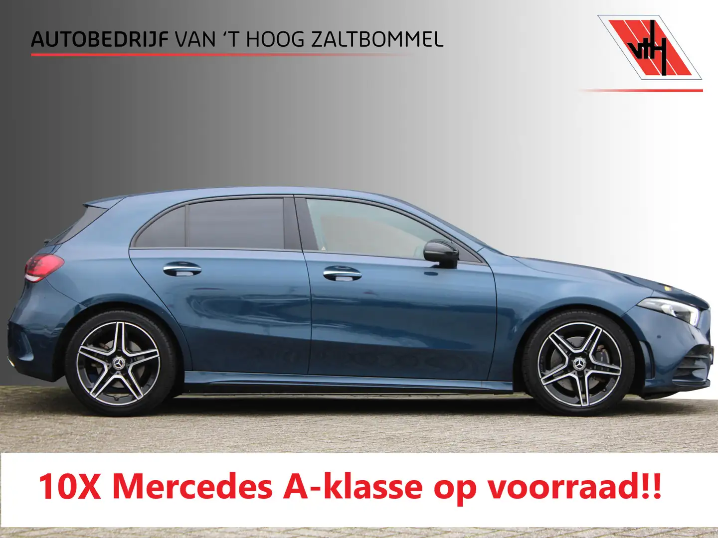 Mercedes-Benz A 220 AUT7 AMG LINE NIGHT PAKKET SFEER CARPLAY KEY-LESS Blauw - 1