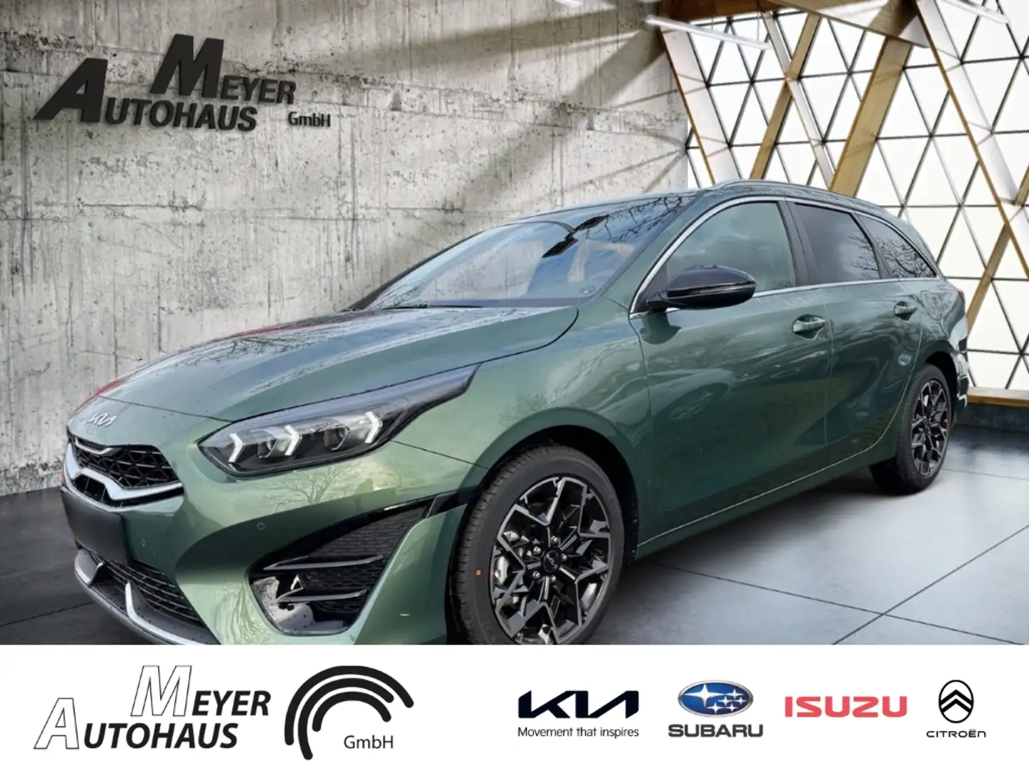 Kia Ceed SW / cee'd SW 1.5 T-GDI 140 PS GT-line +Lederpaket+Technologie-P Grün - 2