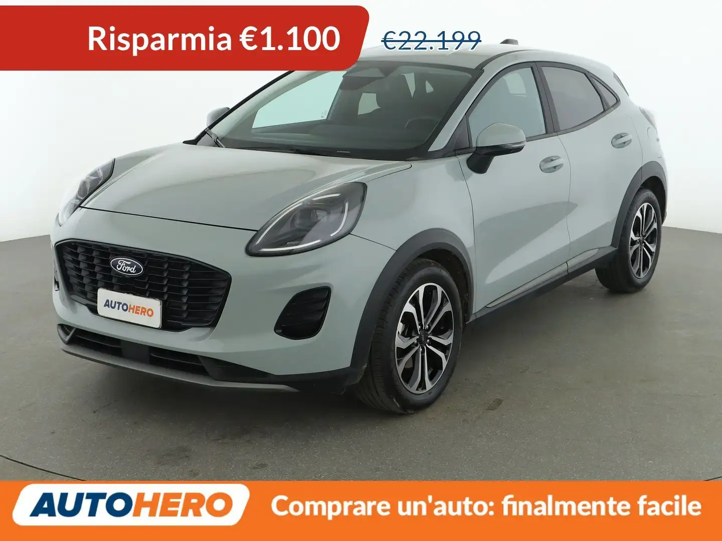 Ford Puma 1.0 EcoBoost Mild-Hybrid Titanium aut. MHEV Gris - 1