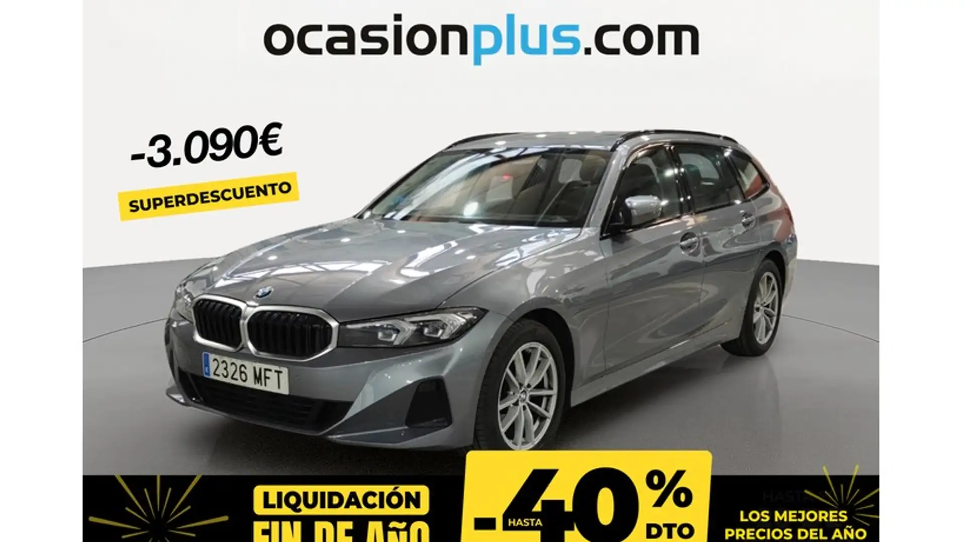 BMW 318 318dA Touring Gris - 1