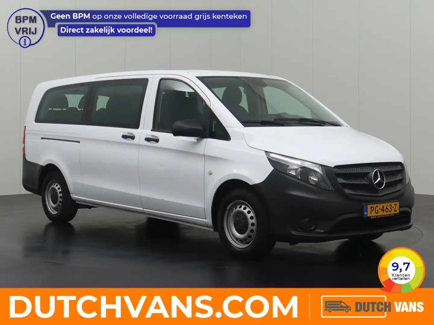 Mercedes-Benz Vito 9-Persoons Extra Lang Kombi/Personenbus | Airco | Wit - 1