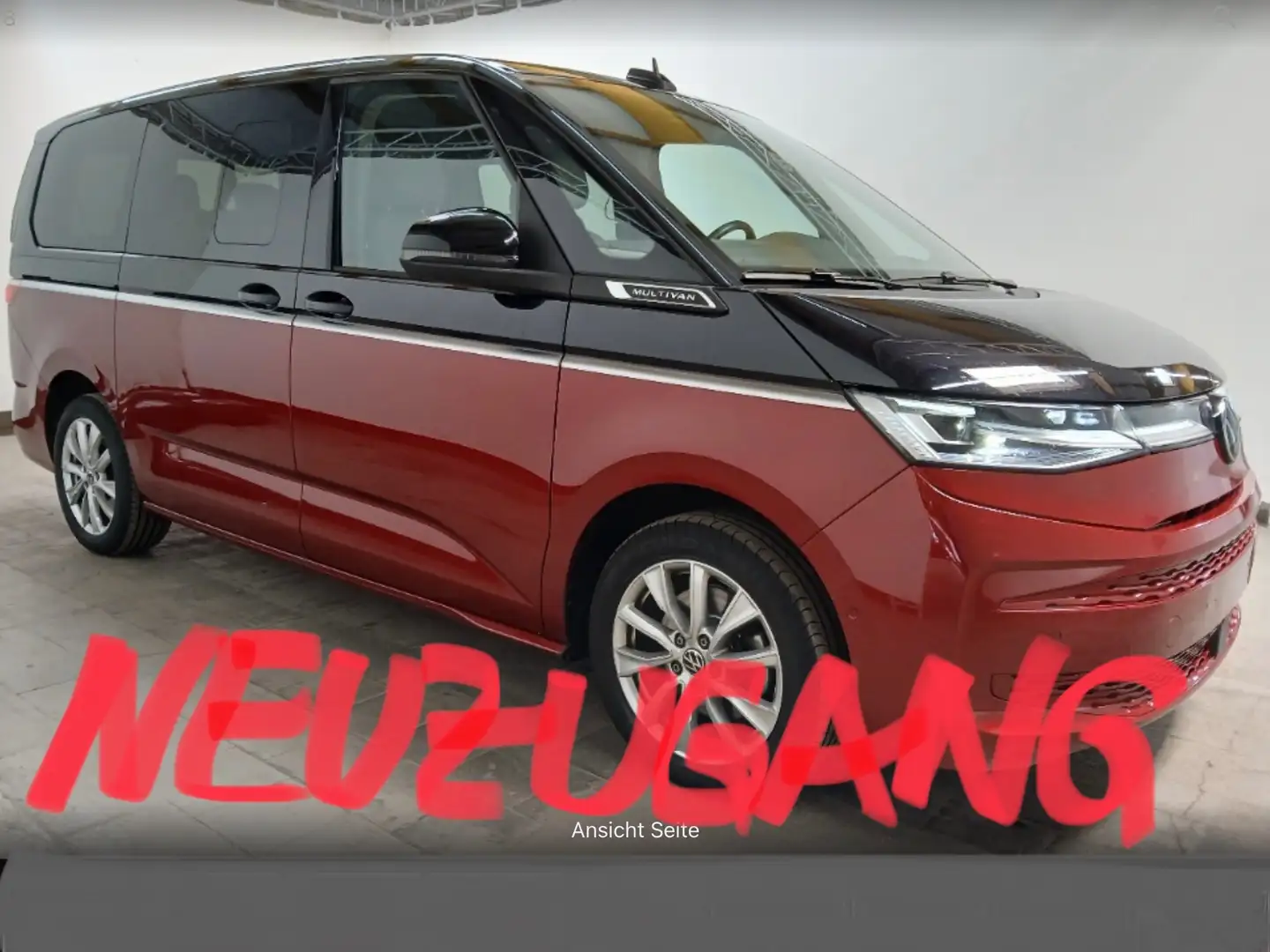 Volkswagen T7 Multivan DSG LÜ Style lang Headup bicolor AHK NP80 Schwarz - 1
