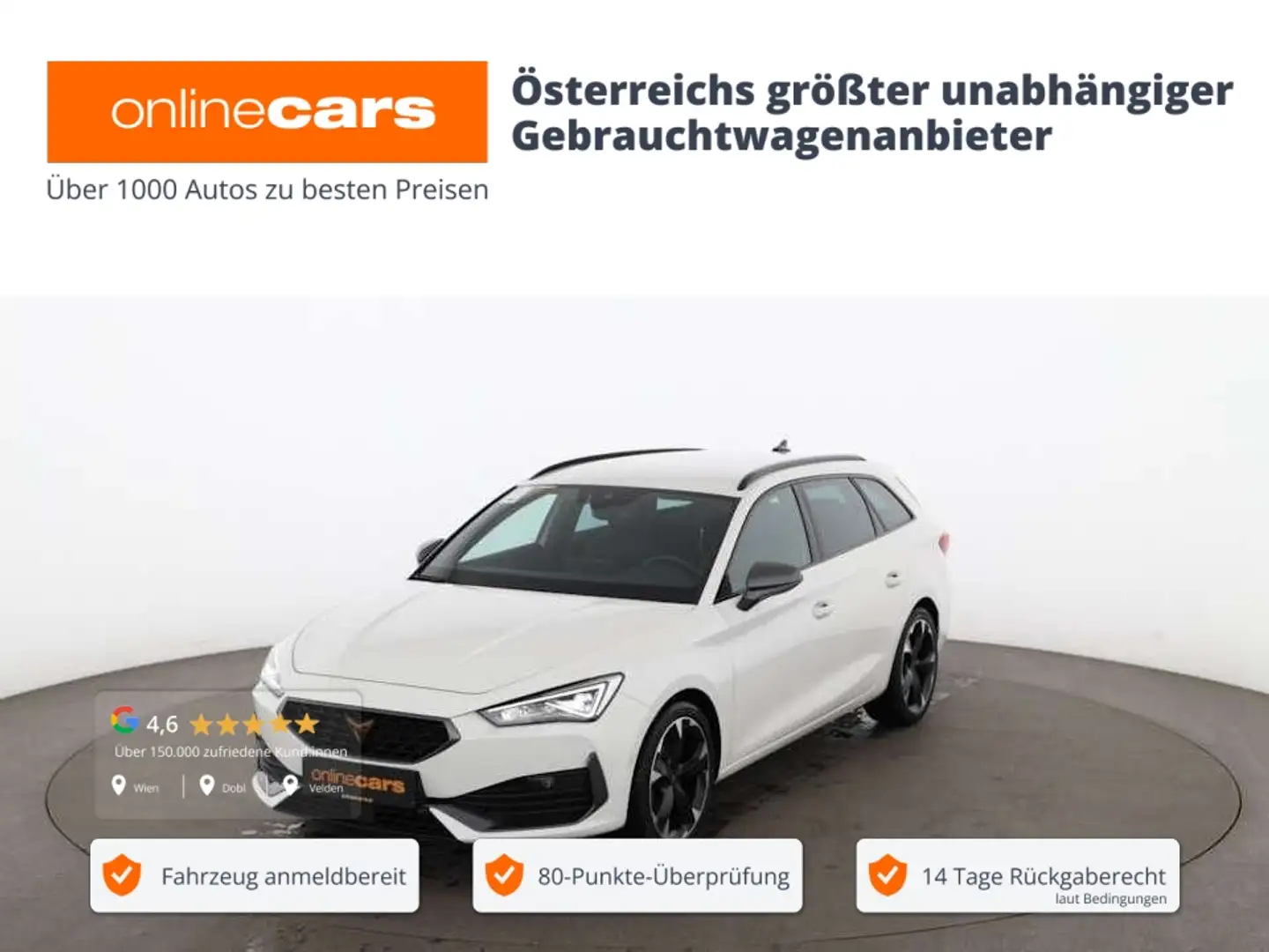 CUPRA Leon Sportstourer 1.5 eTSI Aut LED RADAR NAVI PDC Weiß - 1