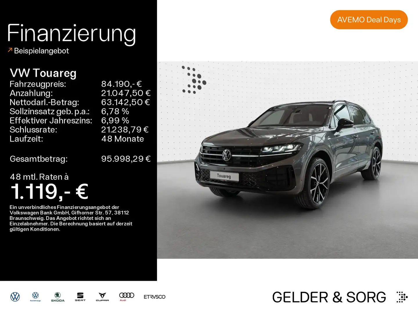 Volkswagen Touareg 3.0 TDI DSG R-Line Standh*Dyn*Massage*Pa Grau - 1