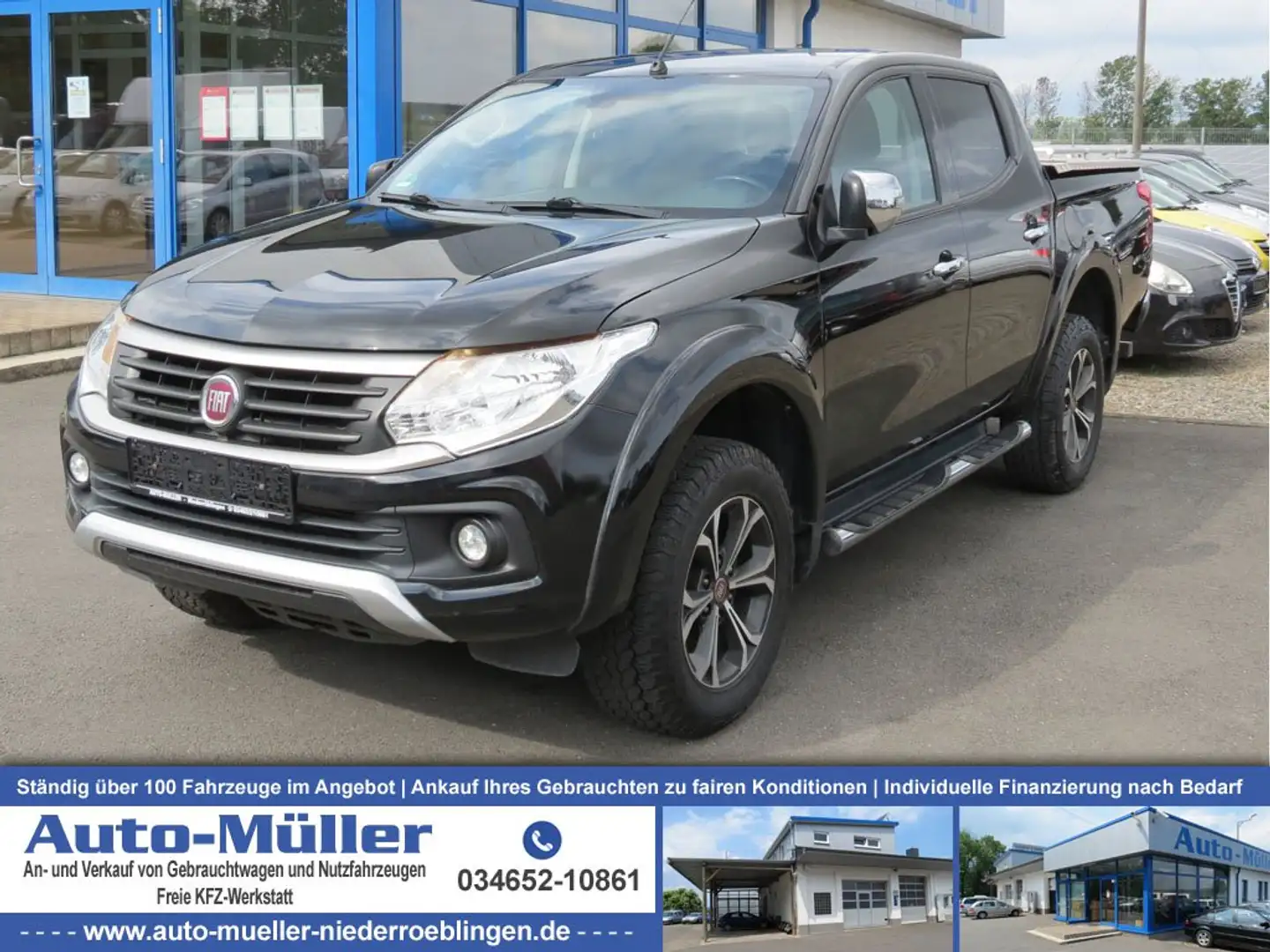 Fiat Fullback Double Cab LX 4x4 MultiJet Leder AHK Schwarz - 1