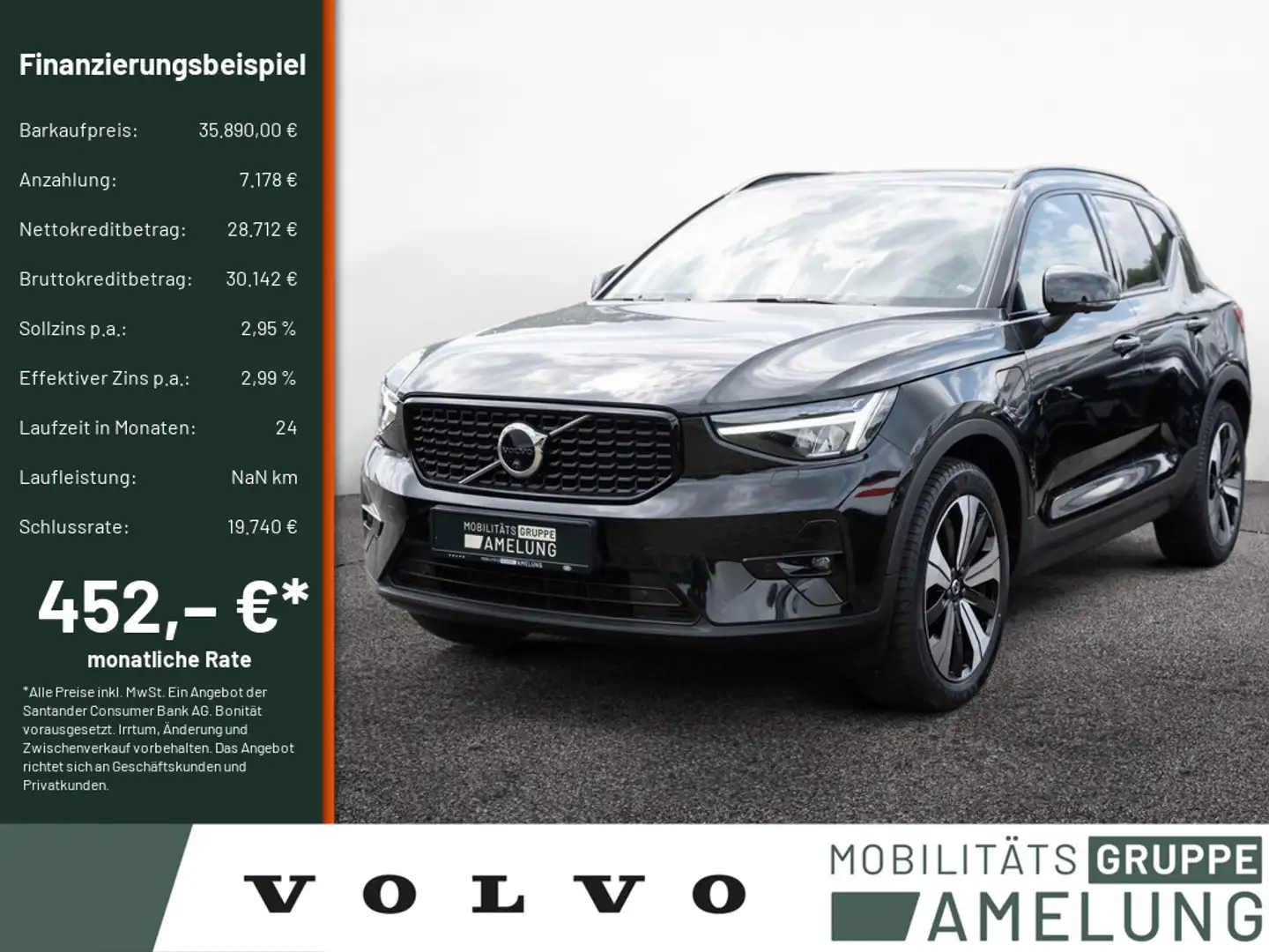 Volvo C40 T4 Recharge DKG Ultimate Dark aus 1.Hand Negru - 1