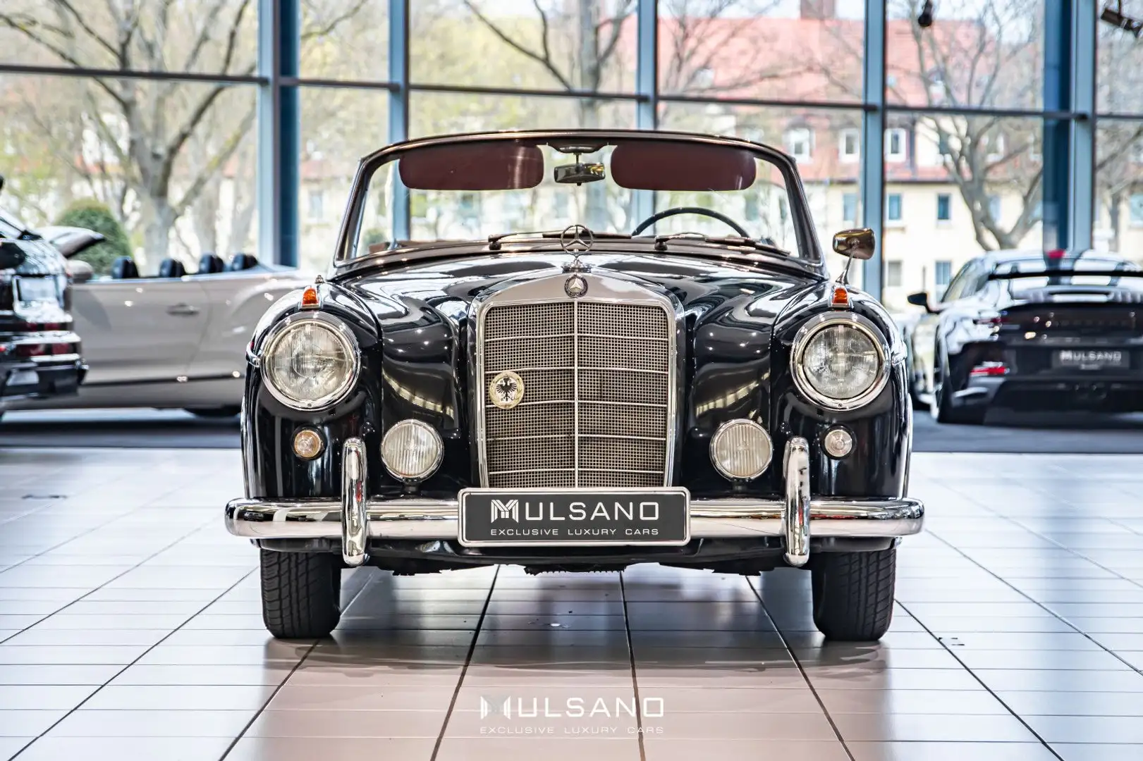 Mercedes-Benz 220 S PONTON CABRIO LEDER TOP ZUSTAND MANUELL Nero - 2