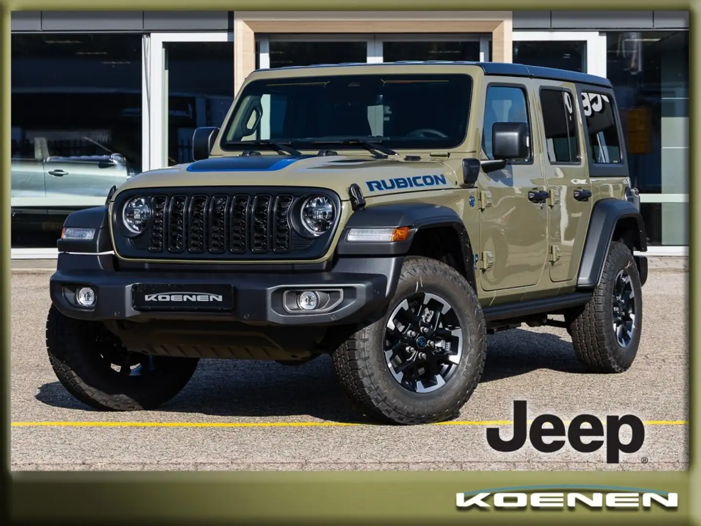 Jeep Wrangler 4xE 380pk Auto. 4x4 RUBICON 1941 Groen - 1