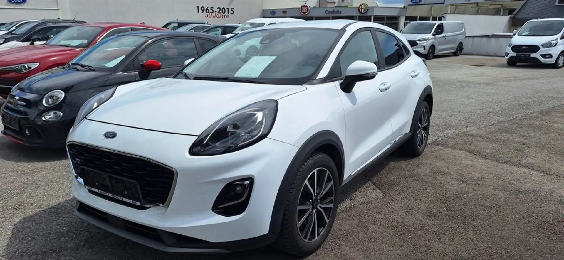 Ford Puma Titanium 1,0 EcoBoost Automatik Blanc - 1