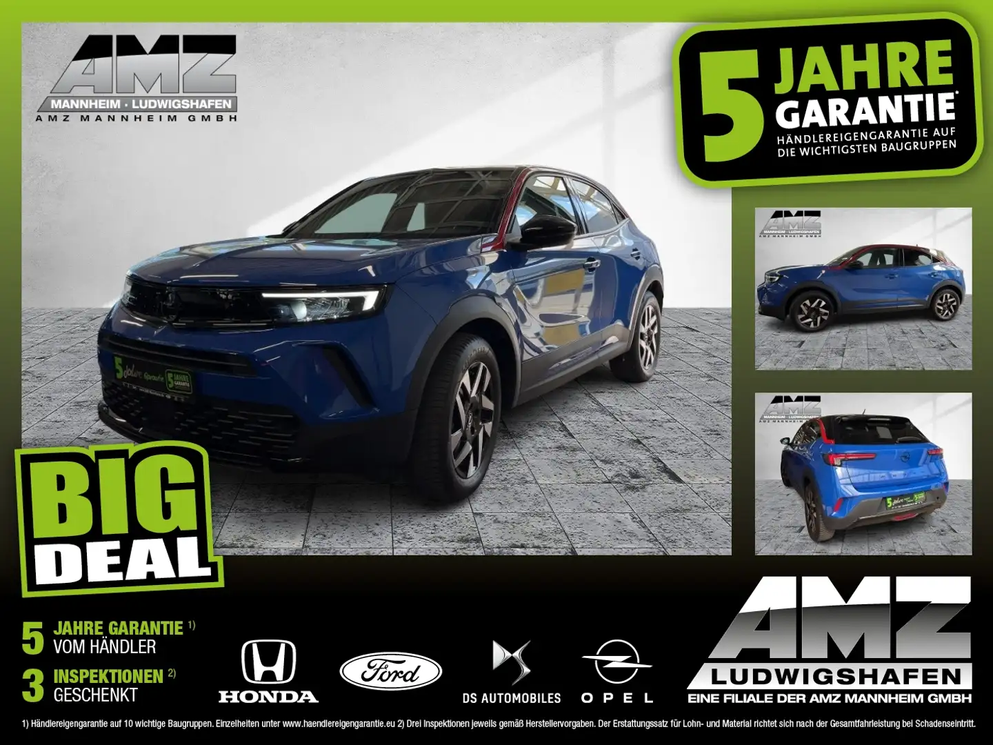 Opel Mokka-E Mokka e GS Line FLA LM KAM LED KlimaA PDC Blau - 1
