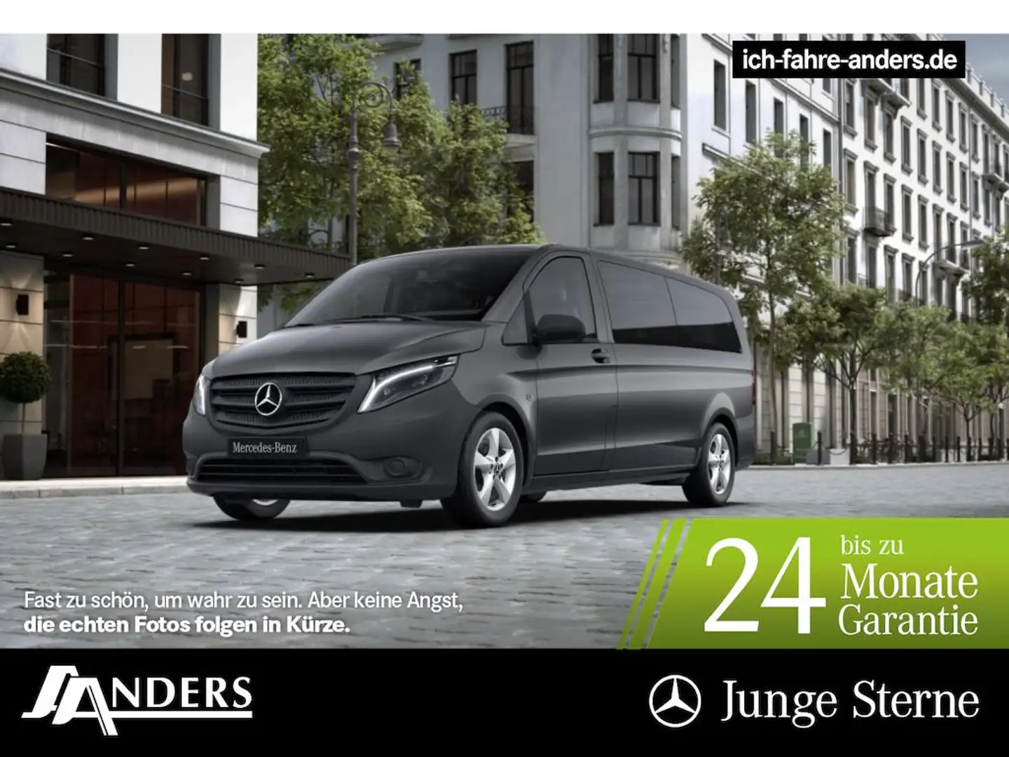Mercedes-Benz Vito 116 Tourer PRO Extralang AUT*Klima*AHK 2,5t Grau - 1