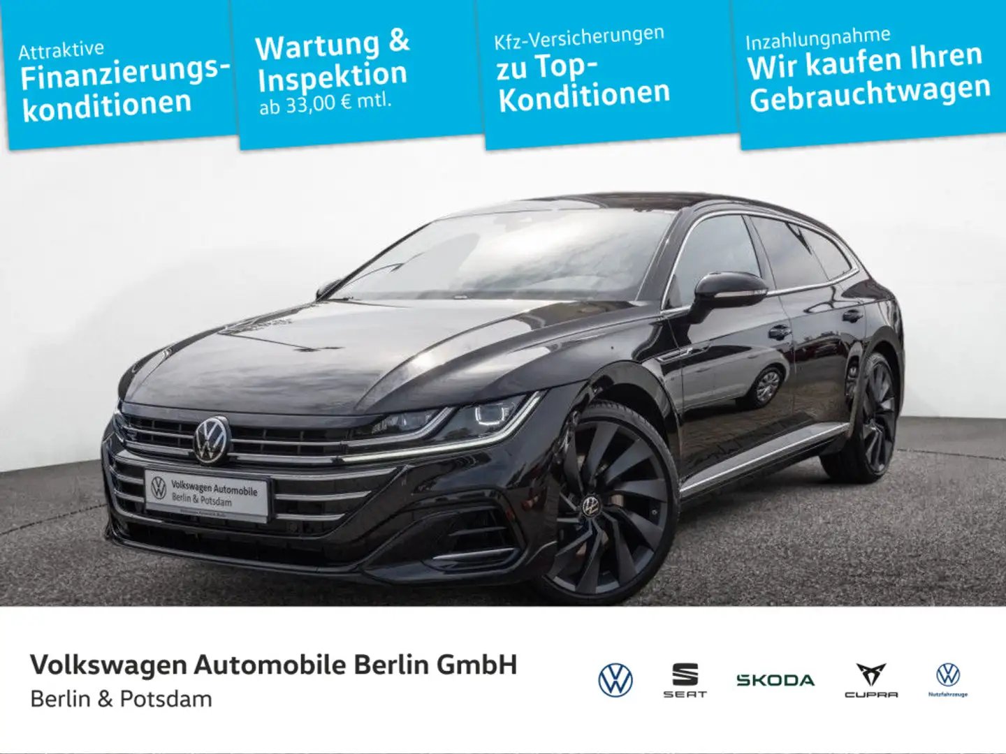 Volkswagen Arteon 2.0 TSI DSG R-Line 4M Navi Schwarz - 1