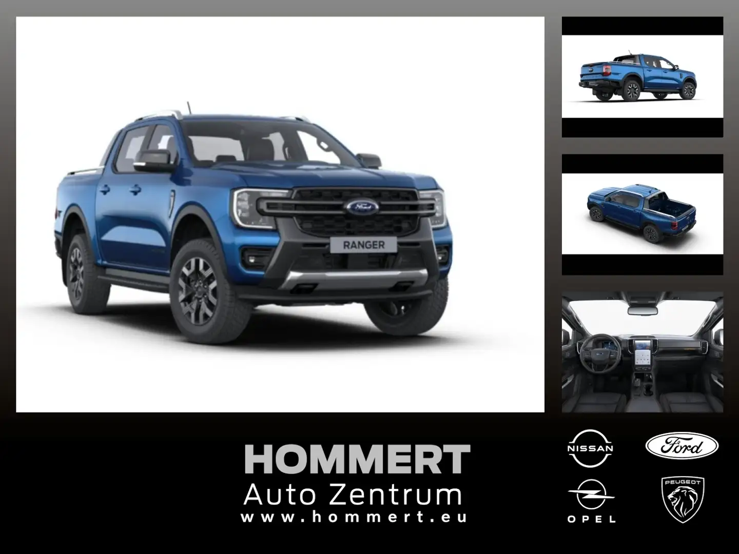 Ford Ranger Wildtrak 2.3 PHEV DoKa *0%-FINANZIERUNG* Blauw - 1