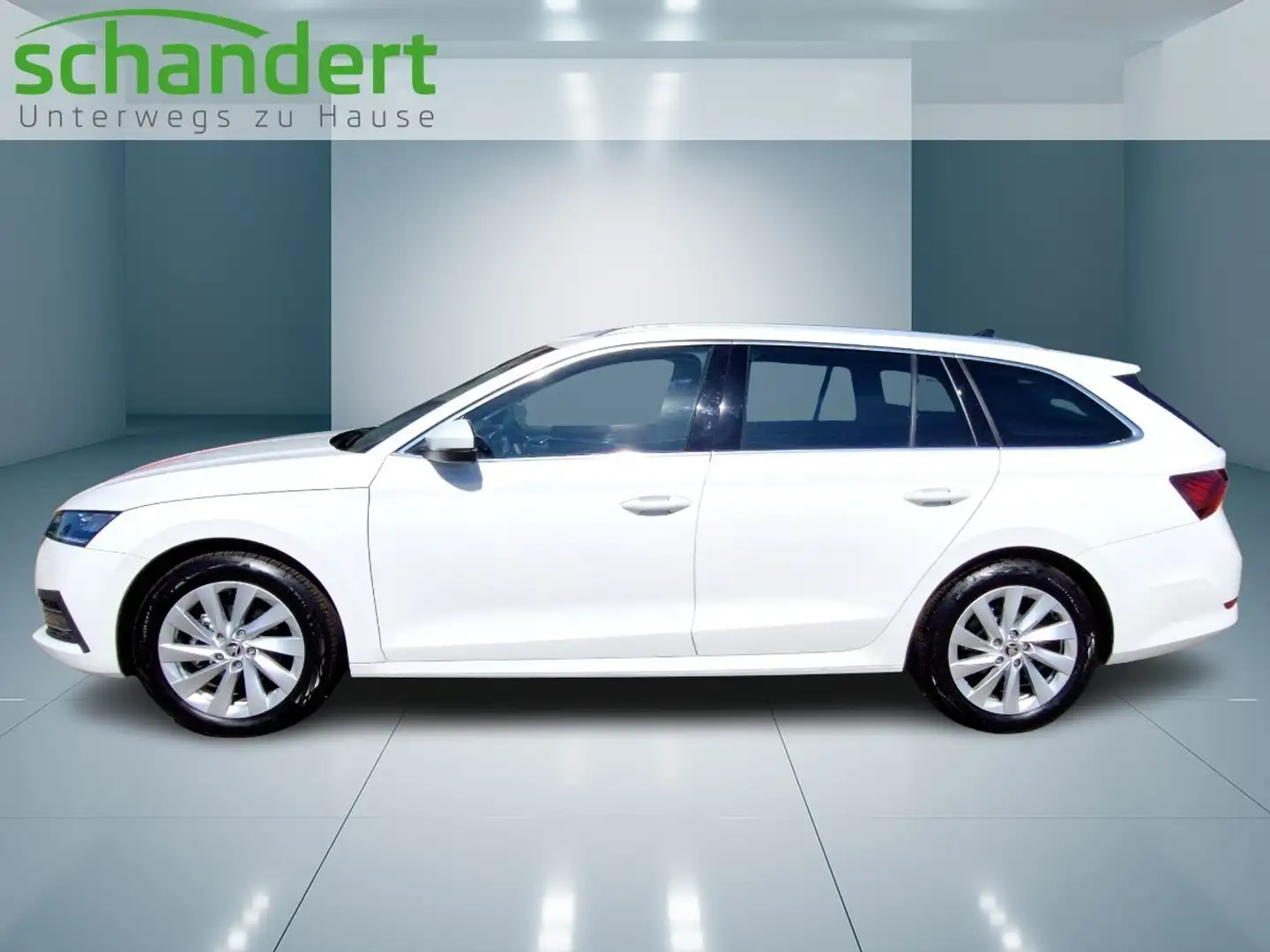 Skoda Octavia Combi 2.0 TDI Style DSG LED Navi AHK Klimaautoma Weiß - 2
