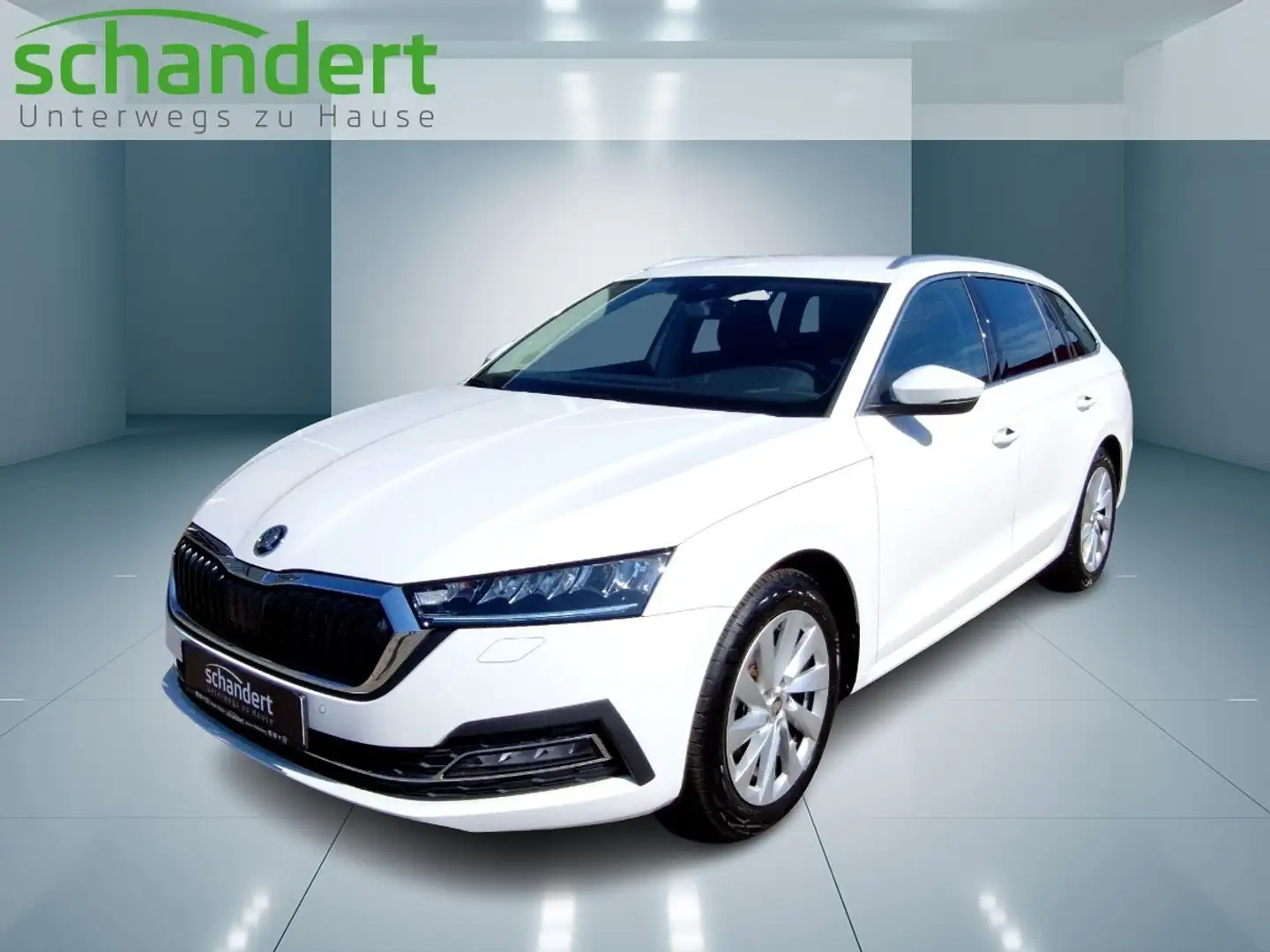 Skoda Octavia Combi 2.0 TDI Style DSG LED Navi AHK Klimaautoma Weiß - 1