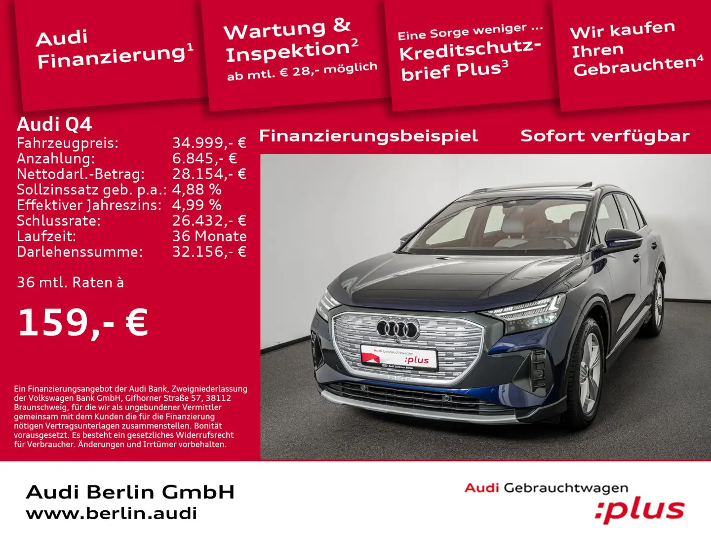 Audi 50 e-tron qu. MATRIX RFK HUD PANO NAVI VIRTUA Blau - 1