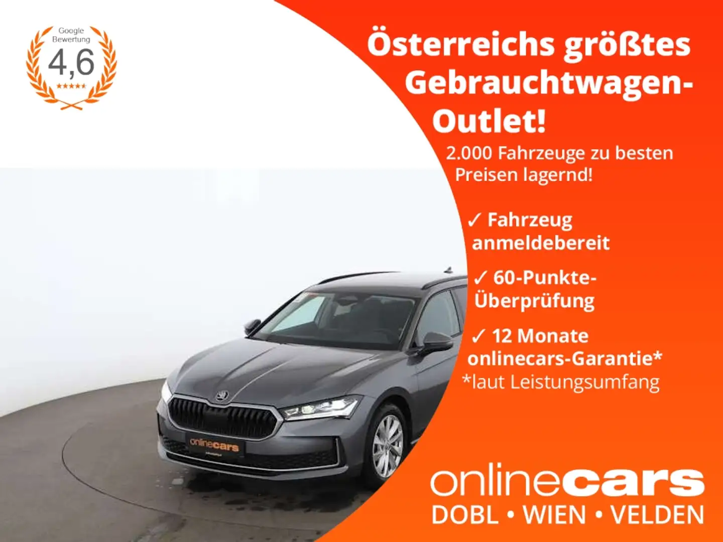 Skoda Superb Combi 1.5 TSI Selection Aut MATRIX AHK Grau - 1