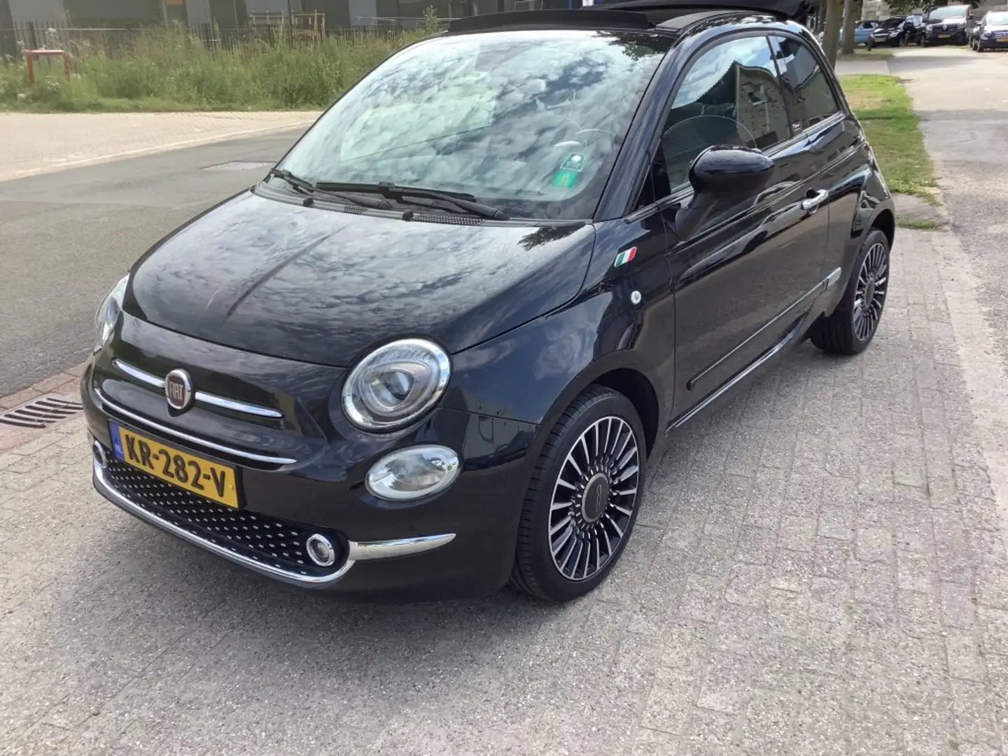 Fiat 500 0.9 TWINAIR LOUNGE cabrio Nero - 1