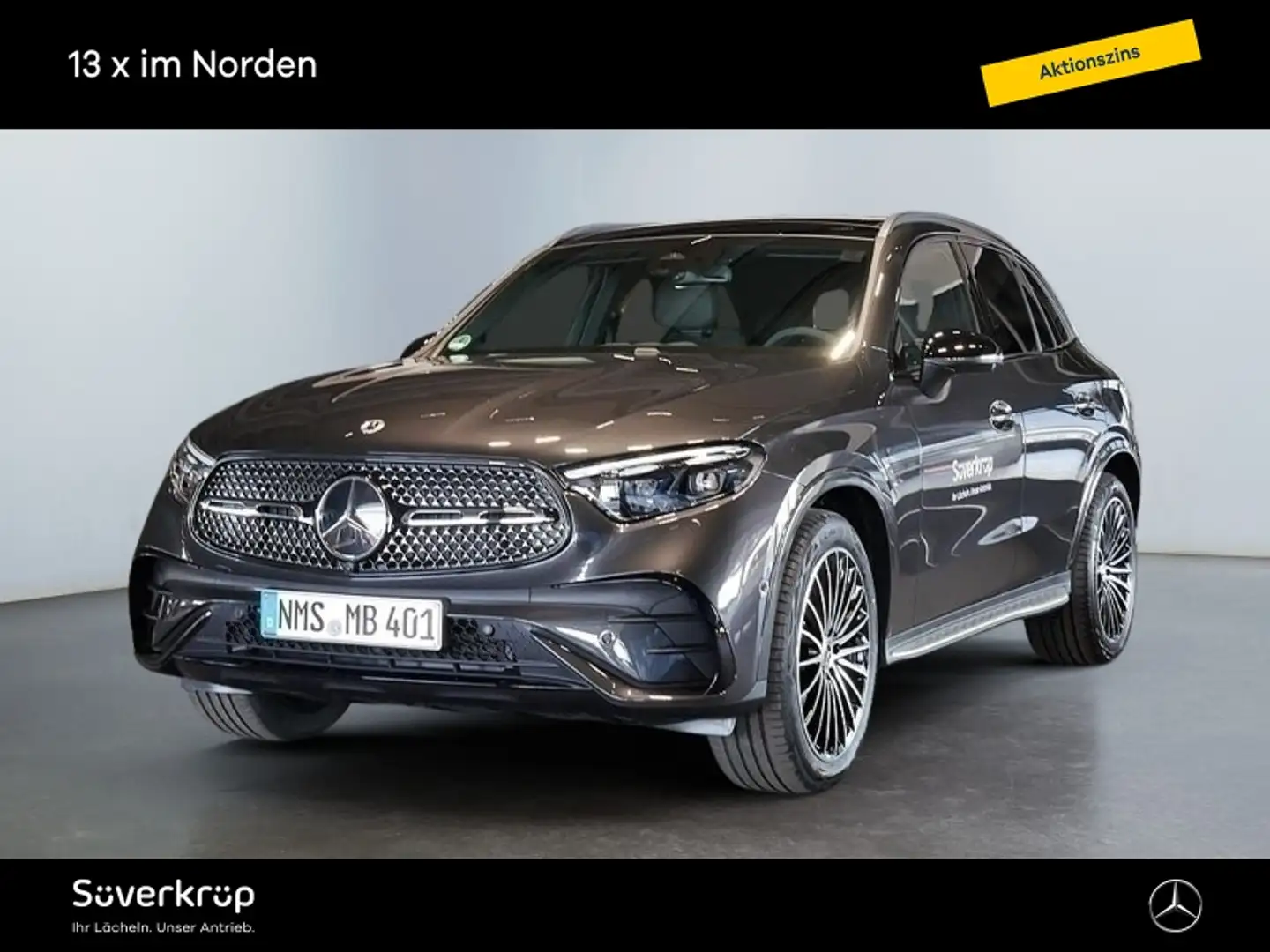 Mercedes-Benz GLC 200 d 4M AMG NIGHT SPUR PANO AHK DISTR 360 Grau - 2