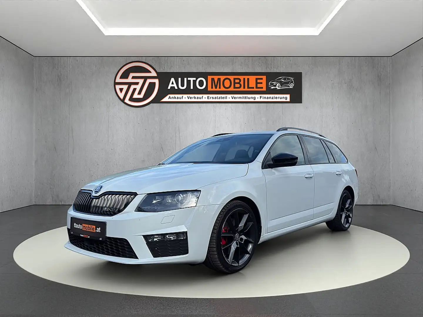 Skoda Octavia Combi RS 2,0 TDI Green tec Blanc - 1