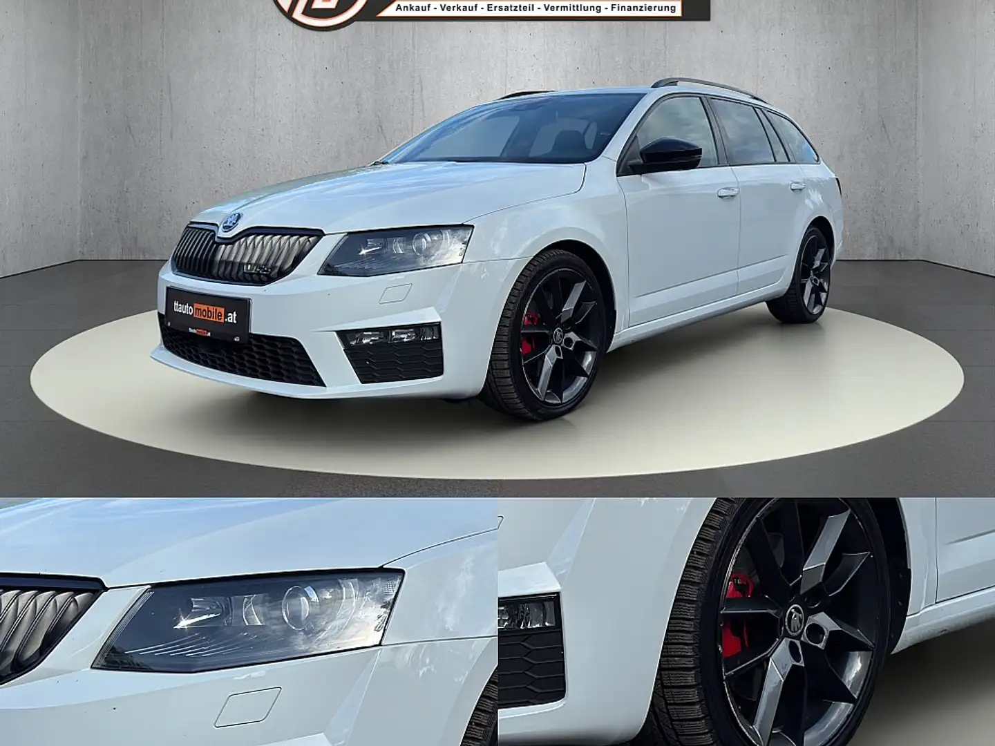 Skoda Octavia Combi RS 2,0 TDI Green tec Blanc - 2