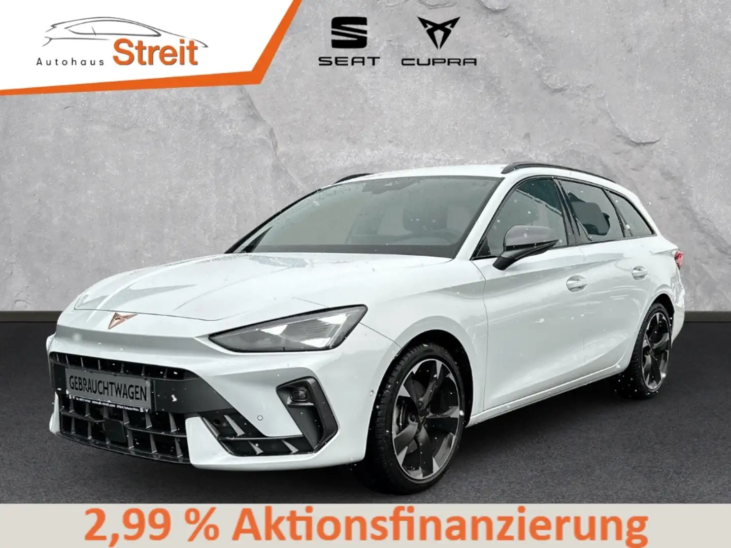 CUPRA Leon SPORTSTOURER 2,0 TDI 7-Gang DSG AHK GJR ACC RFK NA Weiß - 1