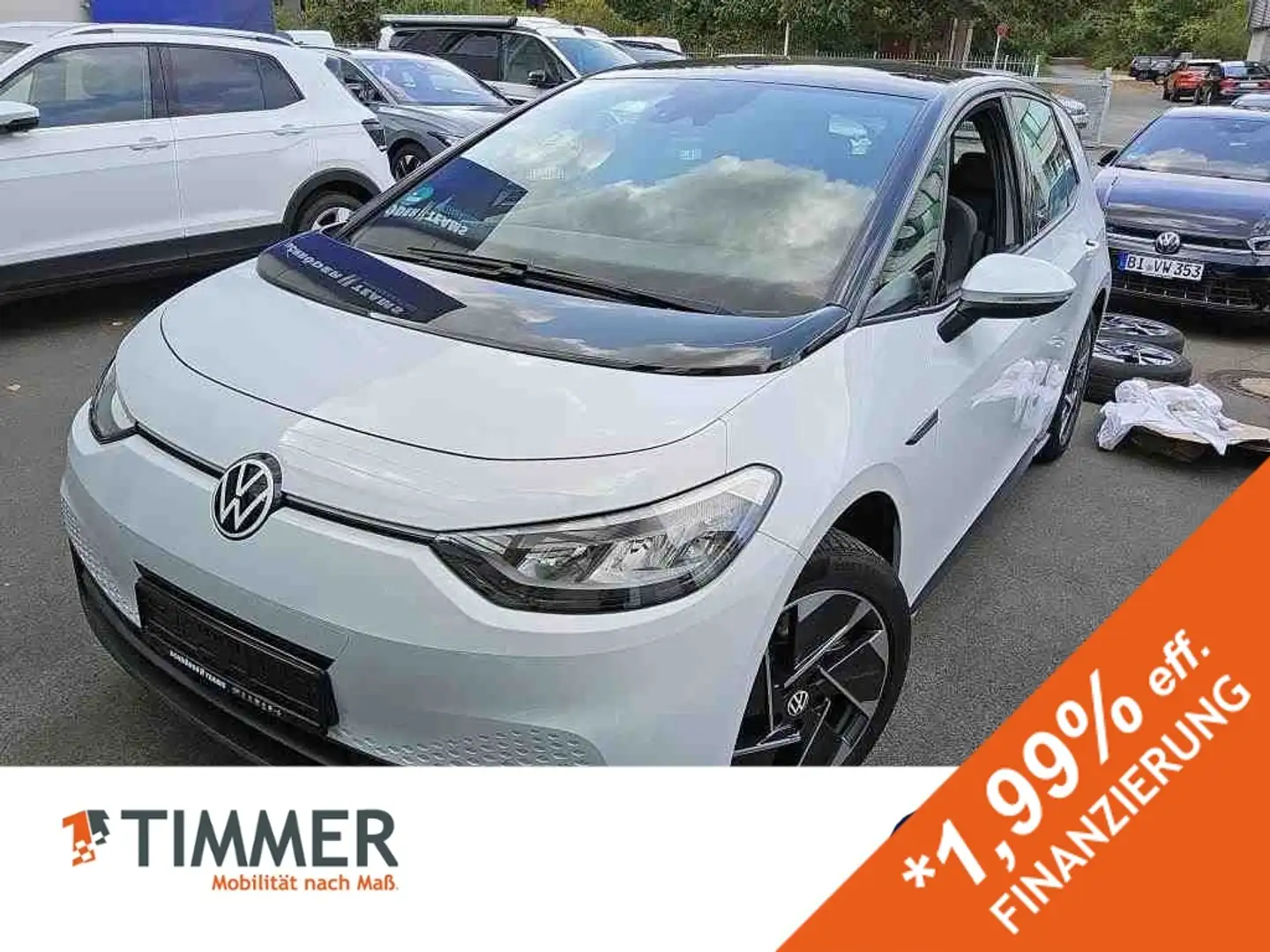 Volkswagen ID.3 PRO PERF. 62 kWh LIFE +WÄPU +LED +ACC +CARPLAY +N Weiß - 1