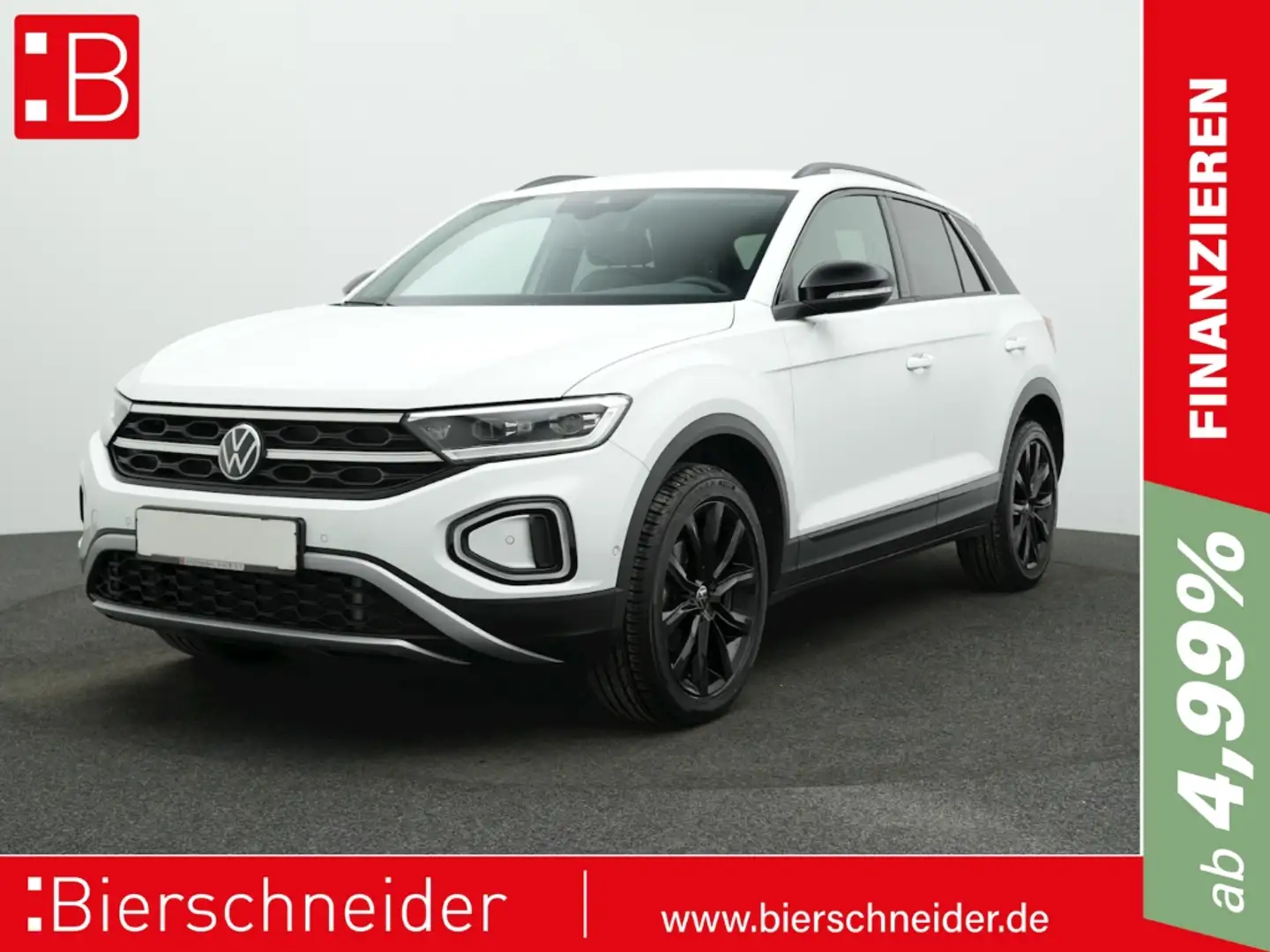 Volkswagen T-Roc 1.5 TSI DSG Black Style NAVI KAMERA IQ.DRIVE Weiß - 1