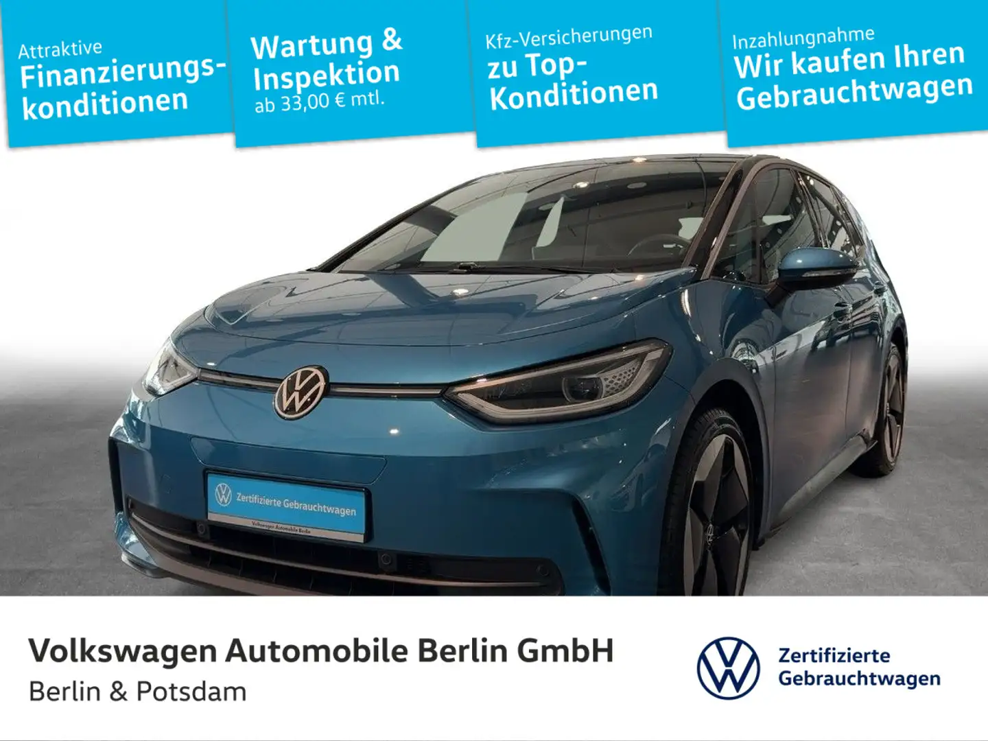 Volkswagen ID.3 Pro S W-Pumpe 77kWh MATRIX-LED 3J-Garantie Blau - 1