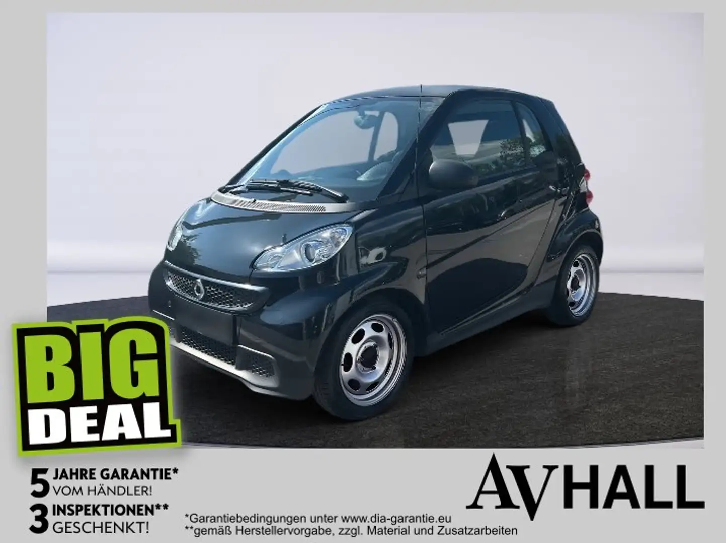 smart forTwo coupé 1.0 Klimaanlage, el. Fensterheber Schwarz - 1
