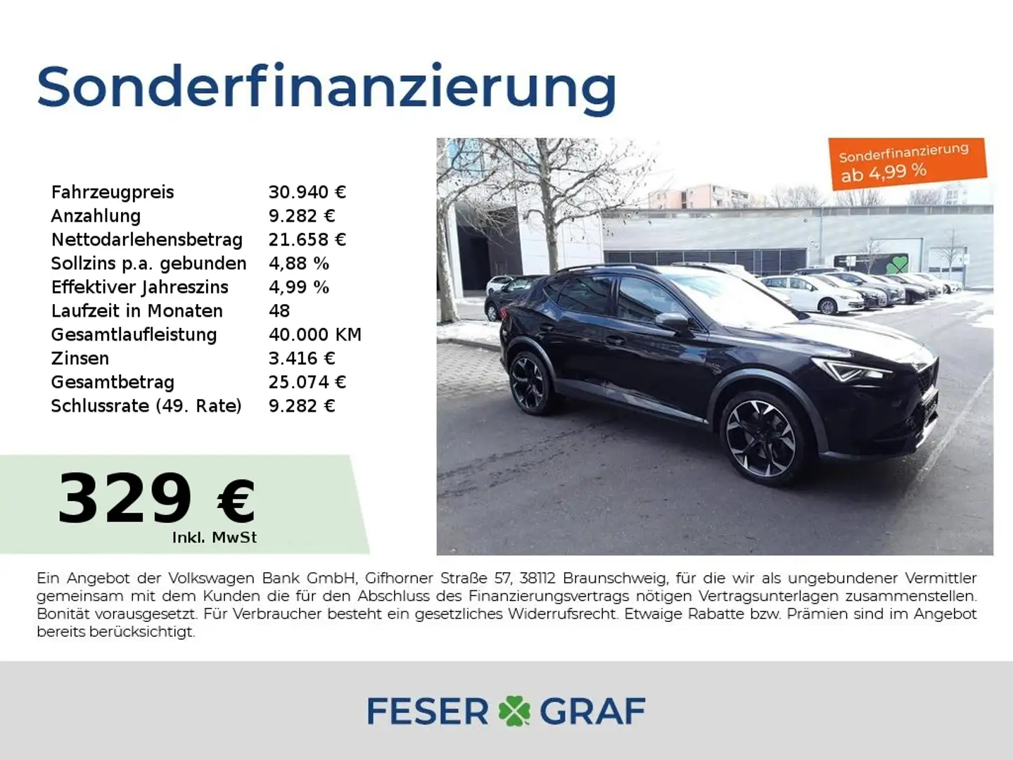 CUPRA Formentor VZ 2.0 TSI 4x4 DSG BeatsSound Rückfahrkamera Schwarz - 1