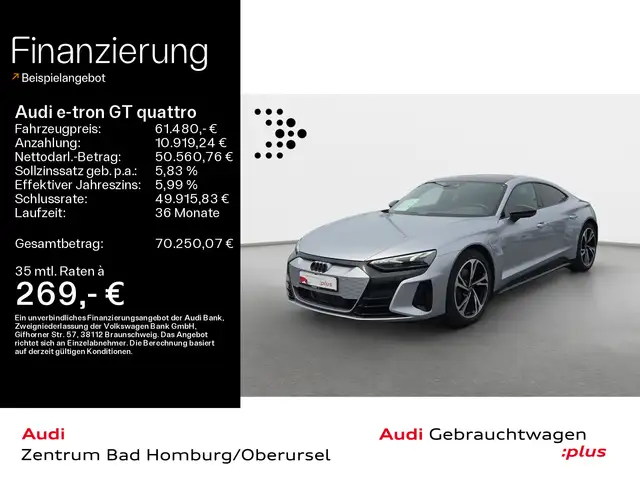 Audi e-tron GT e-tron GT qu*Navi*Matrix*B&O*Pano*Carbon*Audi Co