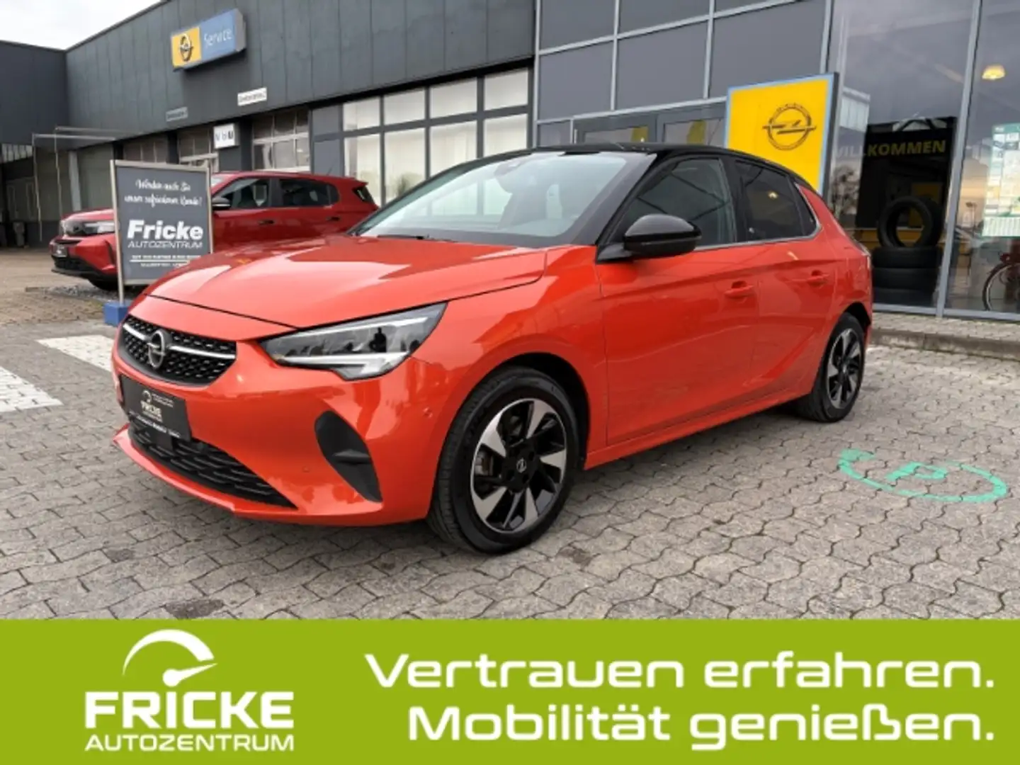 Opel Corsa-e Elegance+Alu+Klimaauto+Sitzhzg+Carplay Orange - 1
