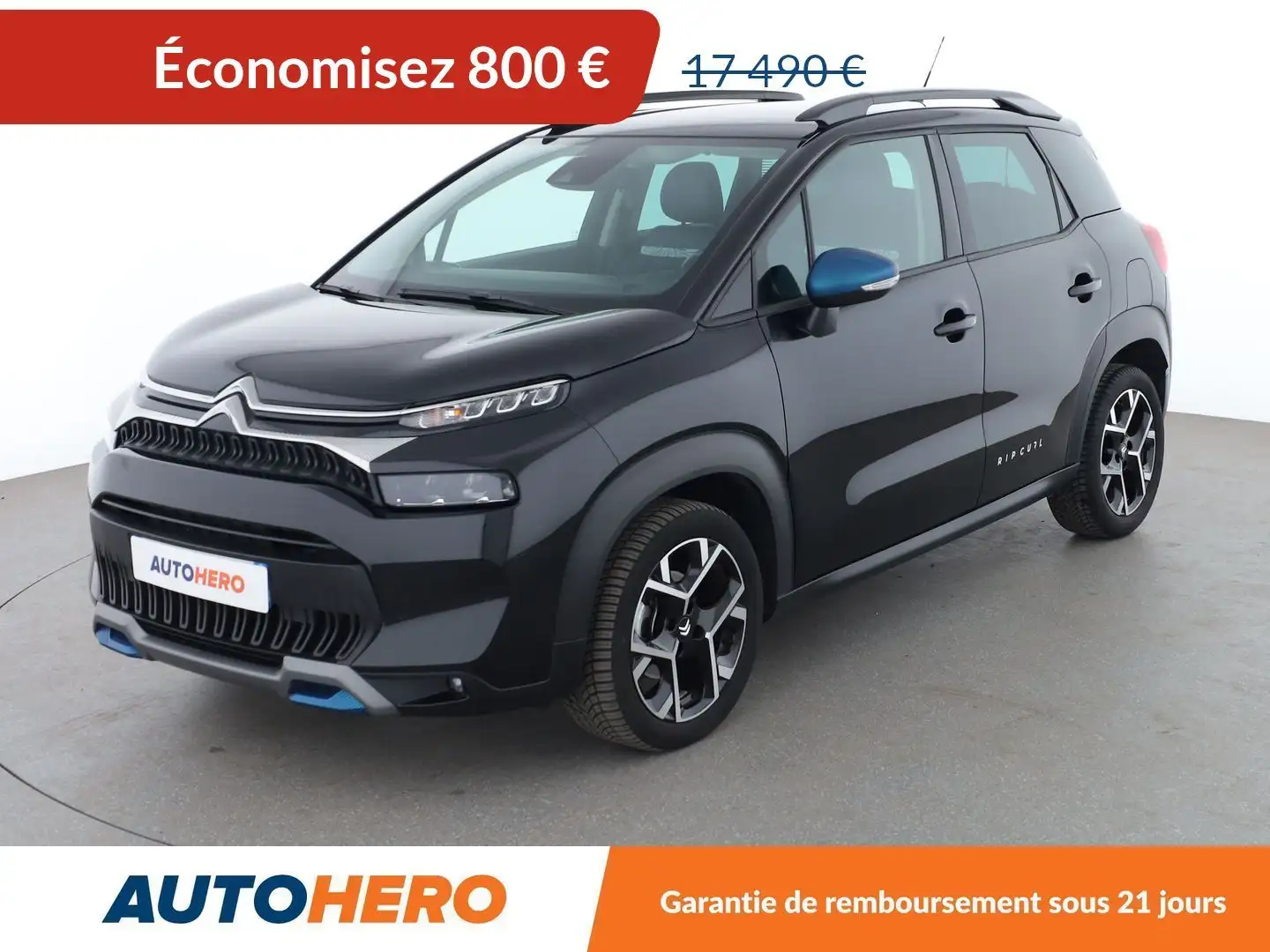Citroen C3 Aircross 1.2 PureTech Rip Curl EAT6 Noir - 1
