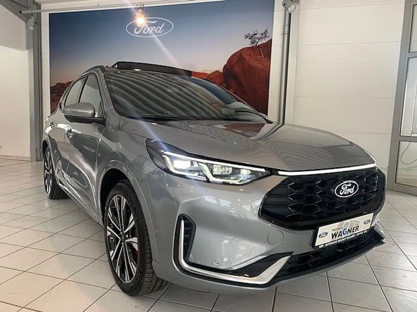 Ford Kuga 2.5  FHEV 4x4 ST-LINE X AHK/PANO-DACH Argent - 1