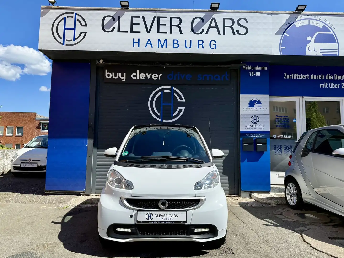smart forTwo PASSION*COUPE*NAVI*LED*SITZHZ.*KLIMA*PANO Weiß - 2