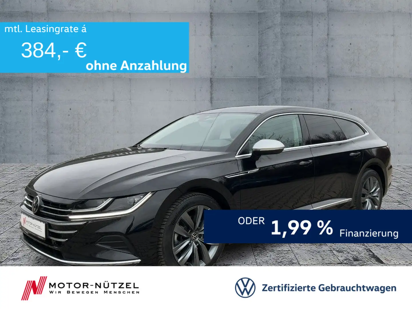 Volkswagen Arteon SB 2.0 TDI DSG ELEGANCE LED+NAVI+AHK+ACC Negru - 1