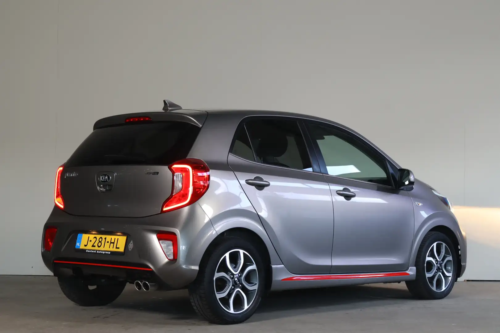 Kia Picanto 1.0 MPi GT-Line Edition NL-Auto!! Carplay I Camera Grau - 2