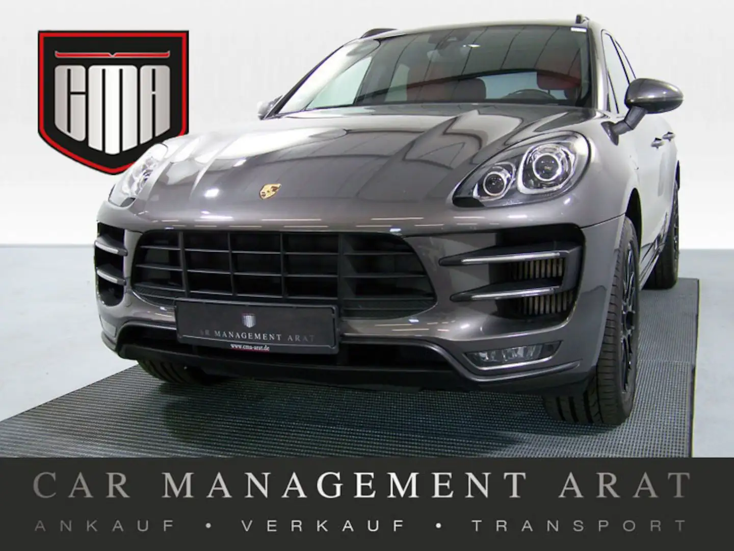 Porsche Macan Turbo PANO+LUFTF+CHRONO+BOSE+KAM Grau - 1