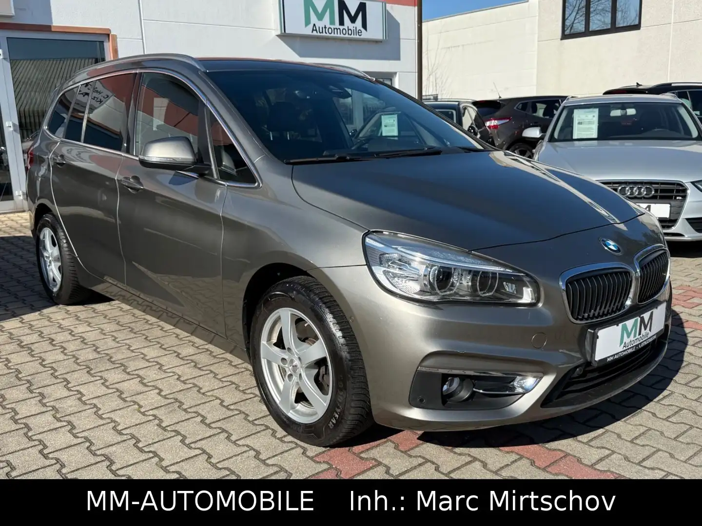 BMW 218 dGT LuxuryLine-2.HA-NAV-LED-HIFI-LEDER-BMW KD Argent - 1